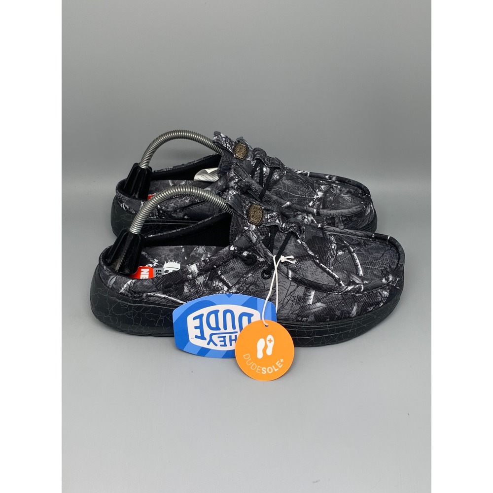 Hey Dude Wally Comf Slip Jelly Roll Black Camo Shoes 45751-0DQ Men's Sz 9 NWT